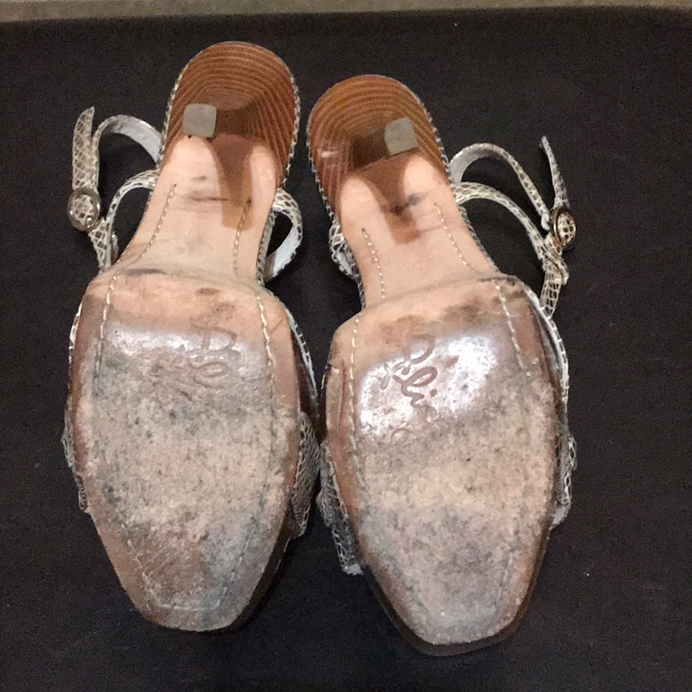 Alice + Olivia Metallic Python Print High Heels - image 5